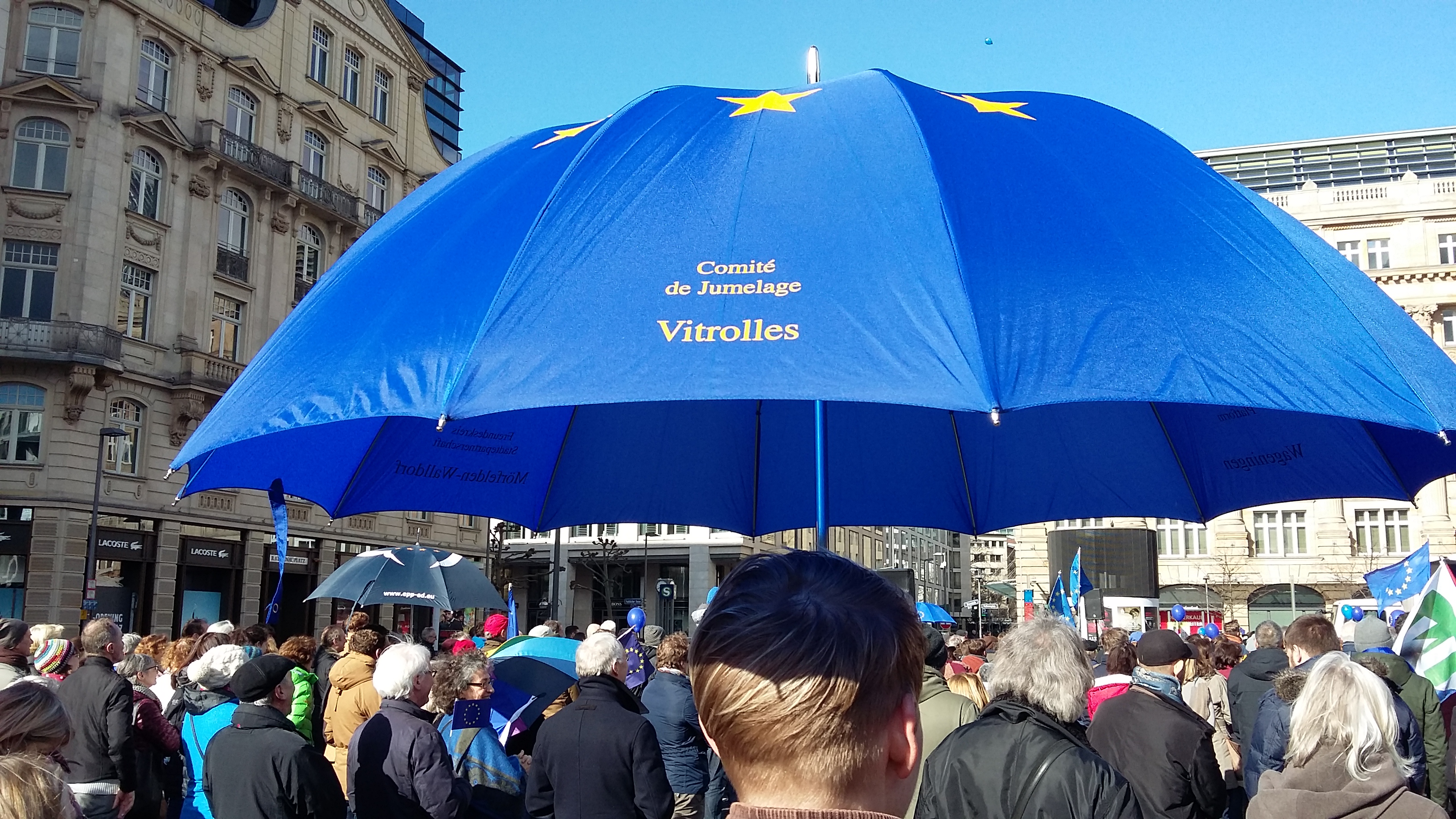 Veranstaltung der europäischen Bürgerbewegung Pulse of Europe am 5. März 2017 in Frankfurt am Main