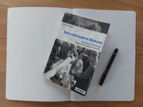 Das Foto zeigt den Titel des Buches "Der verkannte Bürger" von H. Kaelble, Campus Verlag 2019
